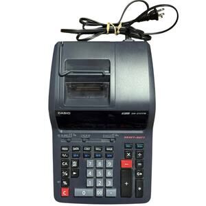 CASIO DR-210TM Heavy-Duty Printing Calculator 12-Digit Display Tested Working